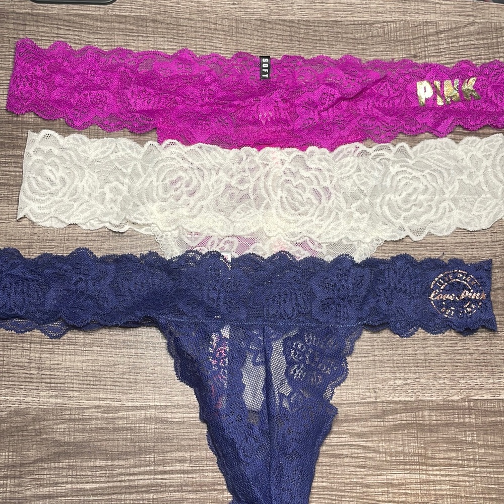PINK lace panties.
